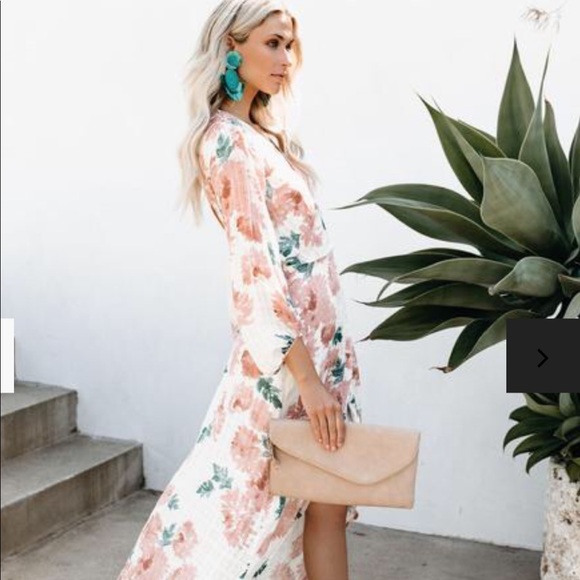 Vici Dresses & Skirts - VICI COLLECTION Honeysuckle Floral Wrap Dress
